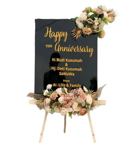 Papan Bunga Akrilik Lette