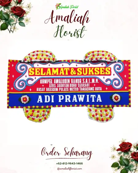 Papan Bunga Ucapan Selamat Lette